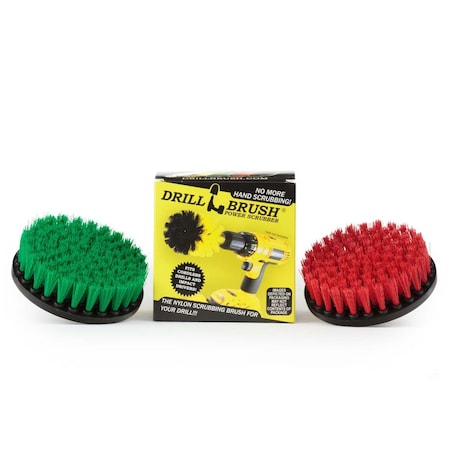 Drill Brush Power Scrubber By Useful Products 5 in W 5 in L Brush, Variety 5in-S-GR-QC-DB